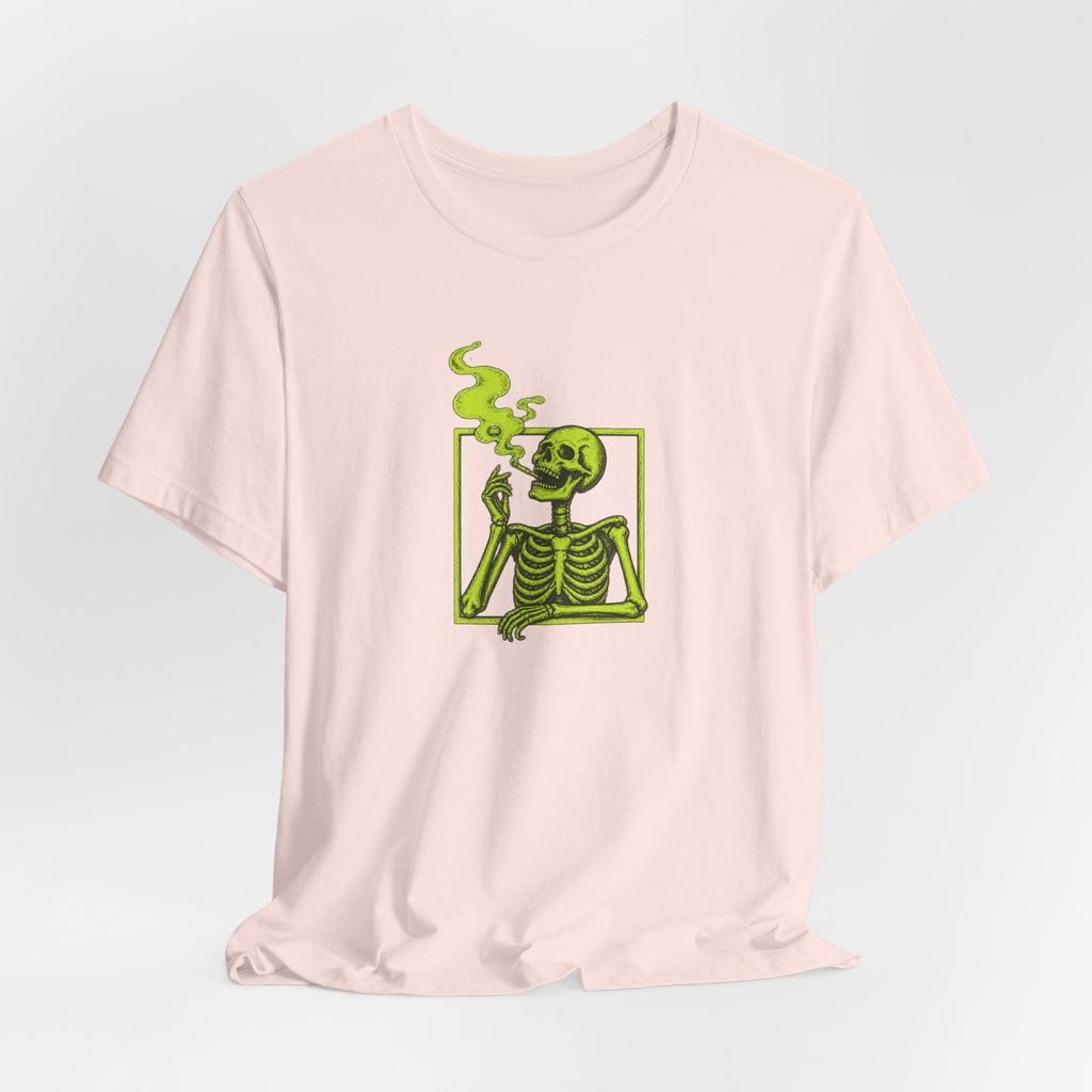Smoking Skeleton - Halloween Spooky Season Tee