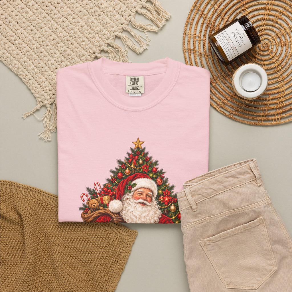Santa Christmas Tree T-Shirt