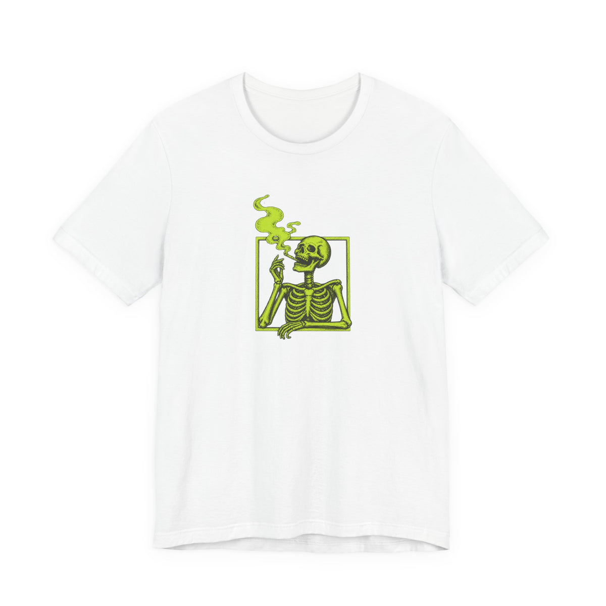 Smoking Skeleton - Halloween Spooky Season Tee
