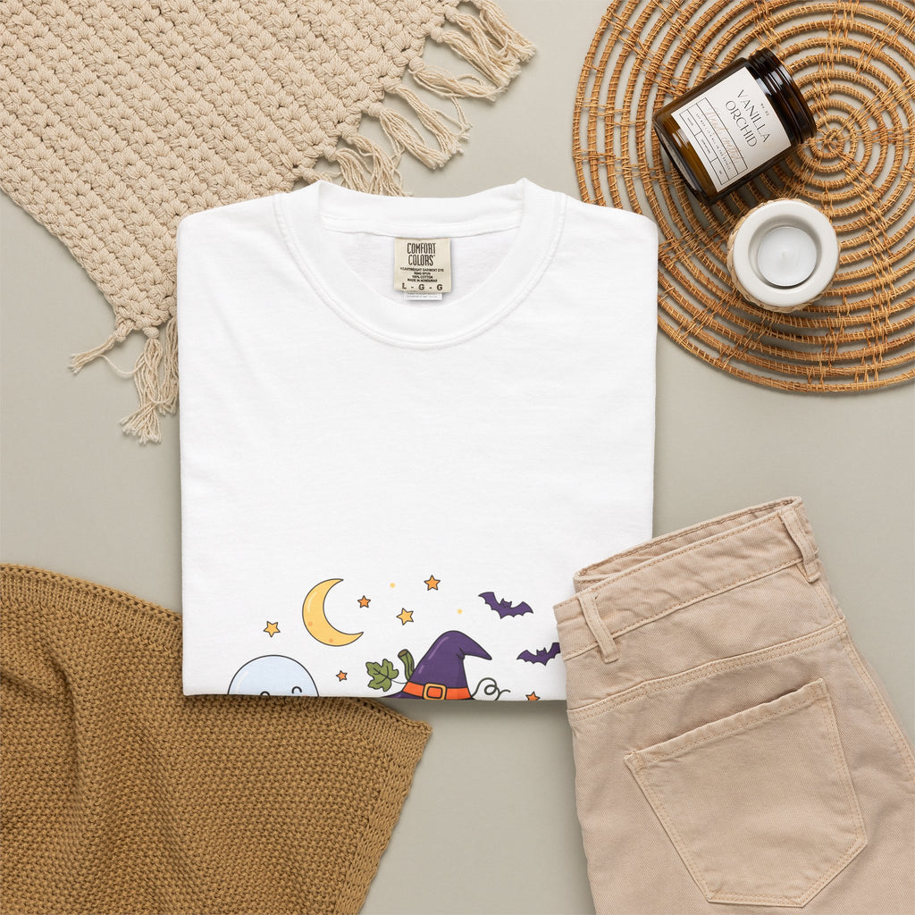 Halloween Ghosts, Pumpkin & Witch T-Shirt