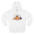 Spooky Halloween Pumpkin Friends Fleece Hoodie