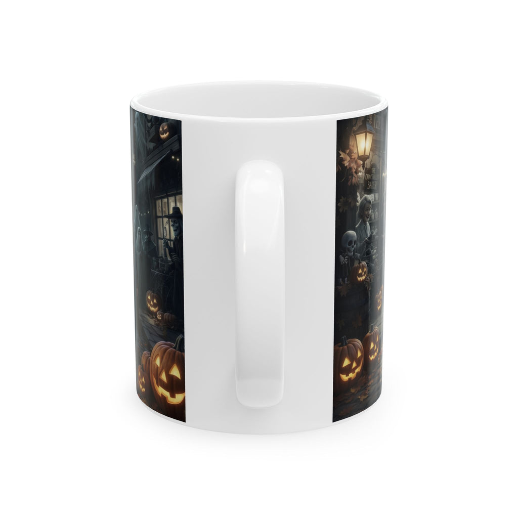Gothic Halloween Witch Gathering Ceramic Mug
