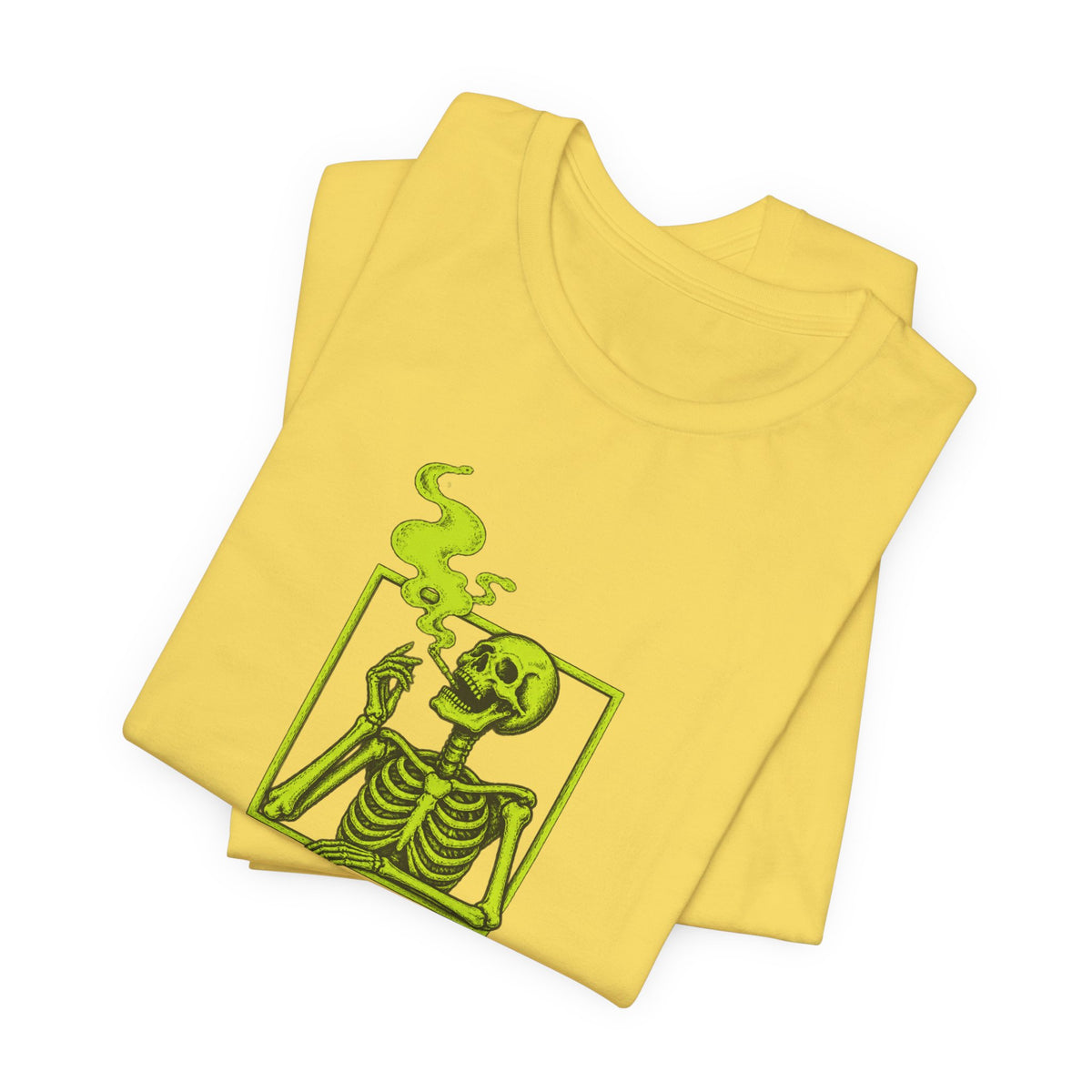 Smoking Skeleton - Halloween Spooky Season Tee