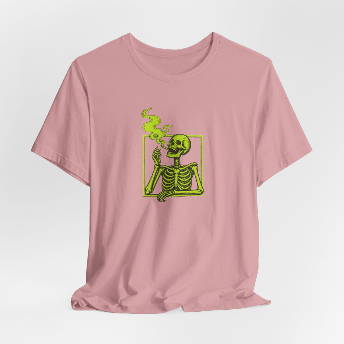 Smoking Skeleton - Halloween Spooky Season Tee