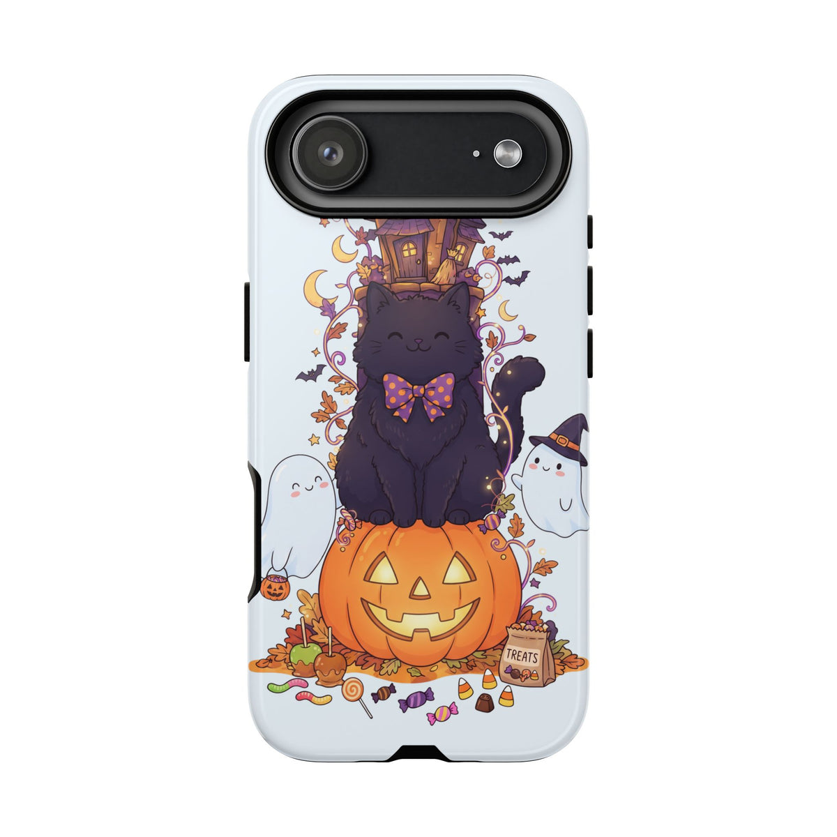 Halloween Cat Tough Phone Case (Iphone 17 Air Sky Blue)