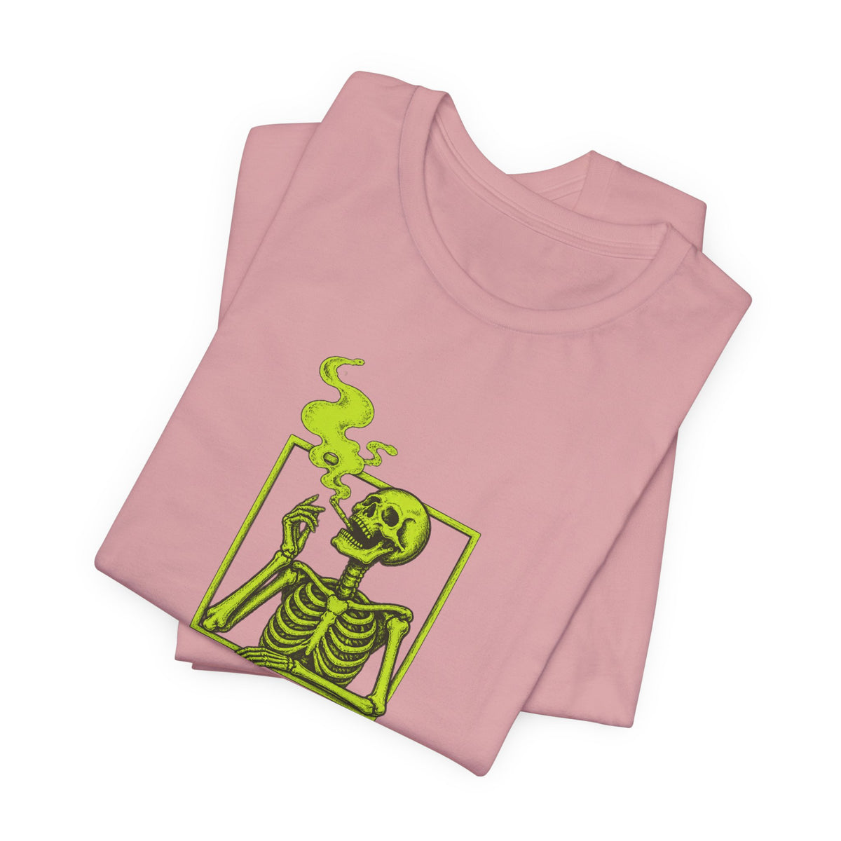 Smoking Skeleton - Halloween Spooky Season Tee