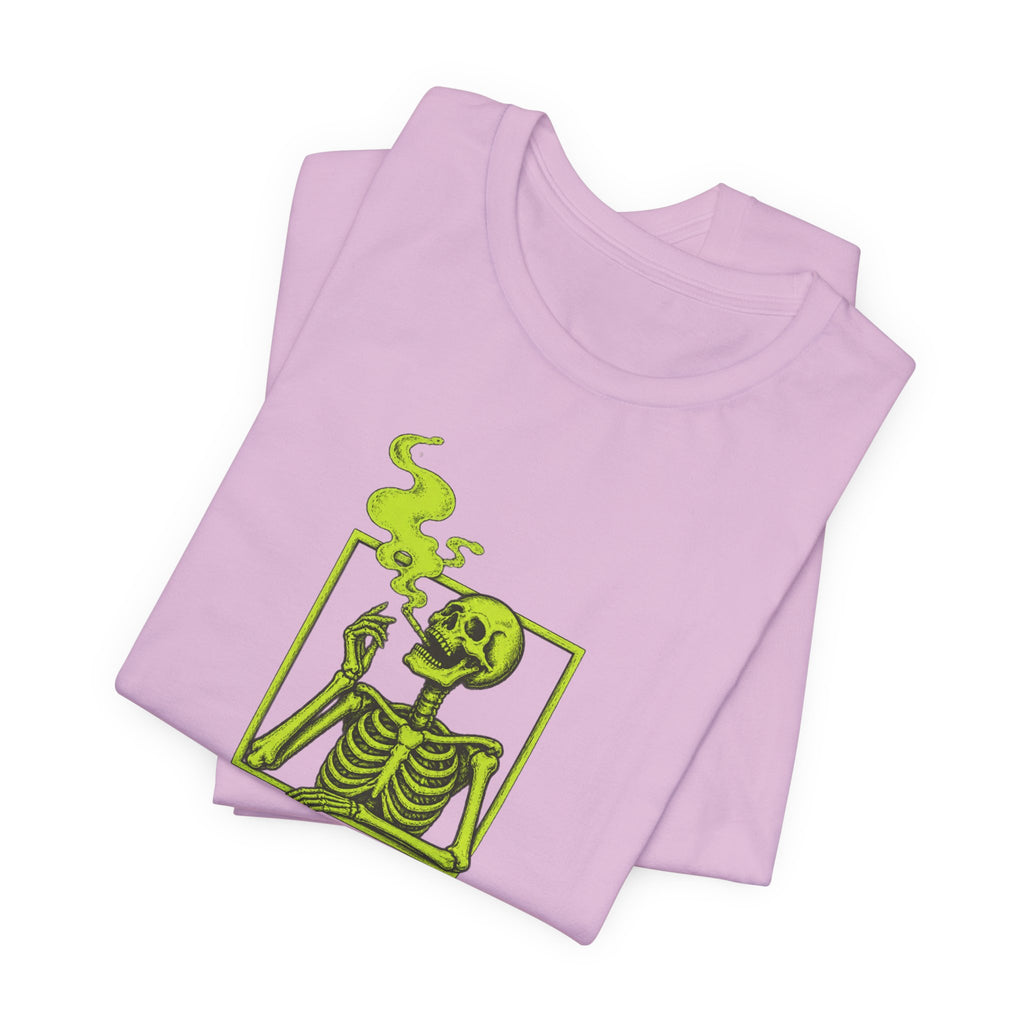 Smoking Skeleton - Halloween Spooky Season Tee