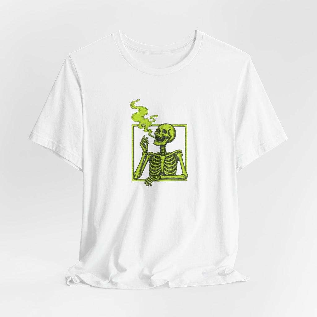 Smoking Skeleton - Halloween Spooky Season Tee