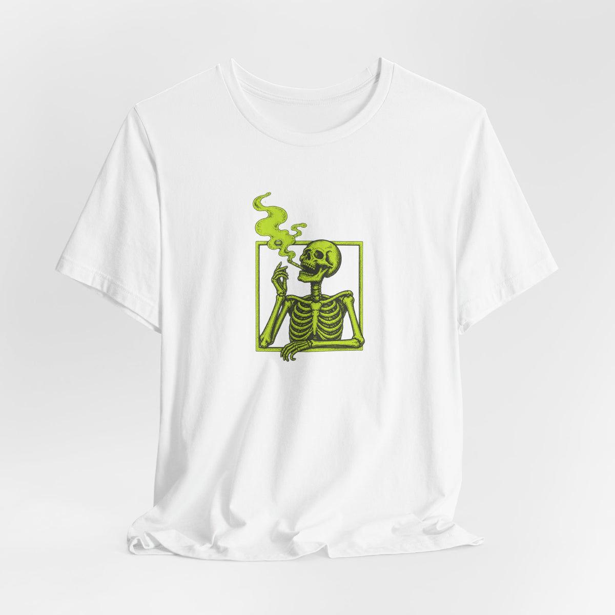 Smoking Skeleton - Halloween Spooky Season Tee