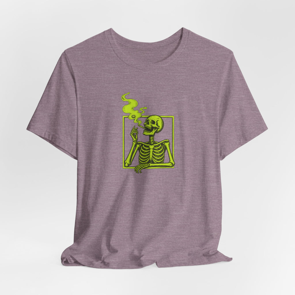 Smoking Skeleton - Halloween Spooky Season Tee
