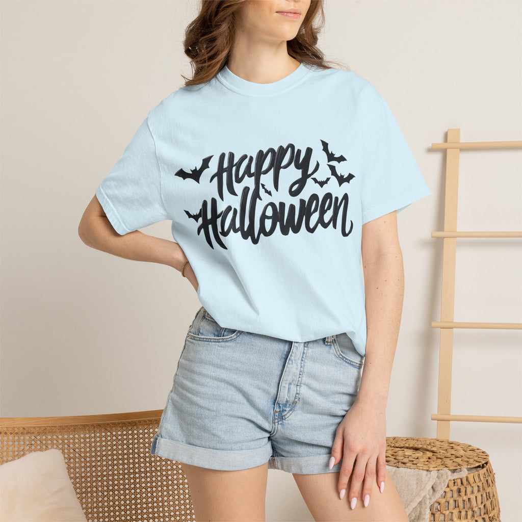 Happy Halloween Bat Graphic T-Shirt