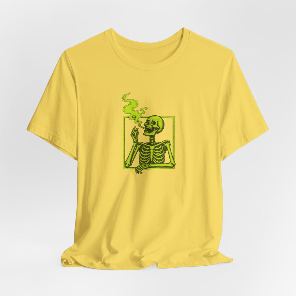 Smoking Skeleton - Halloween Spooky Season Tee