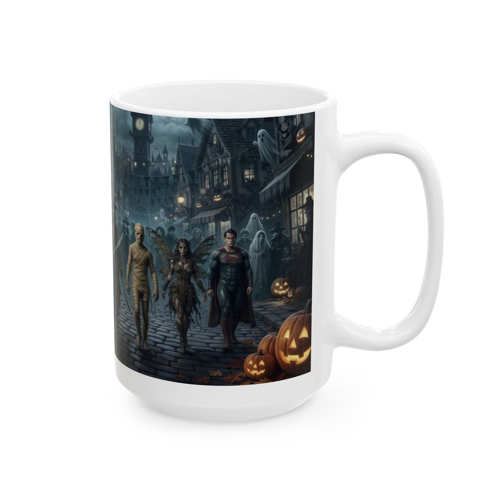 Gothic Halloween Witch Gathering Ceramic Mug