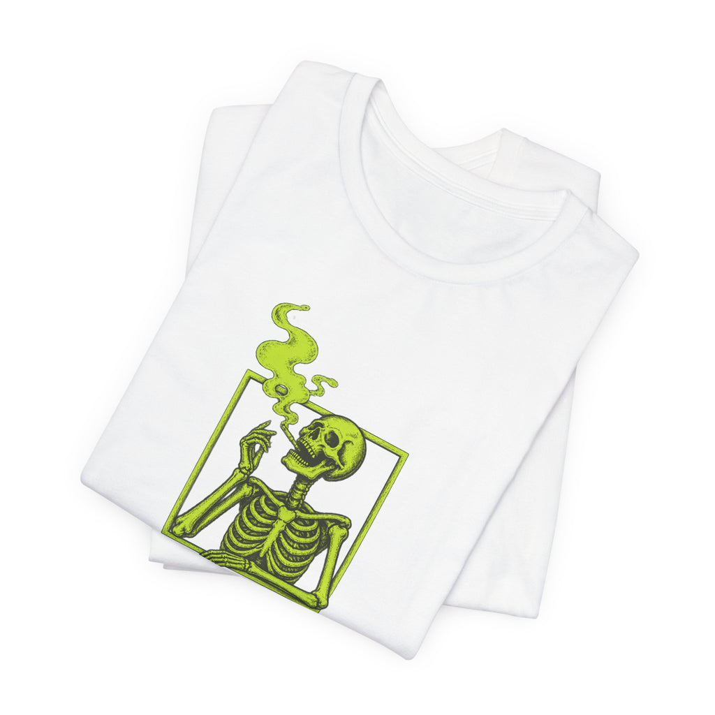 Smoking Skeleton - Halloween Spooky Season Tee