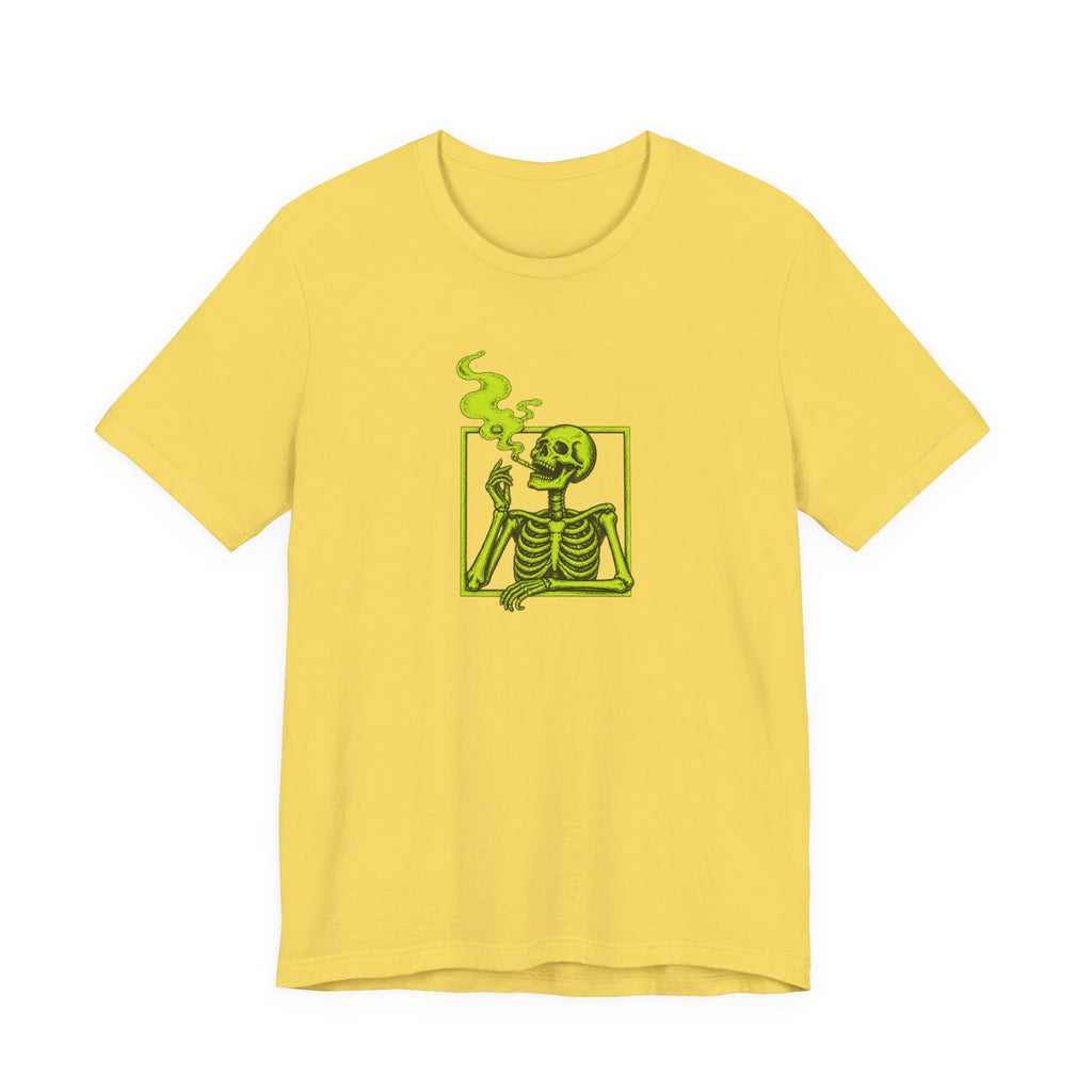 Smoking Skeleton - Halloween Spooky Season Tee