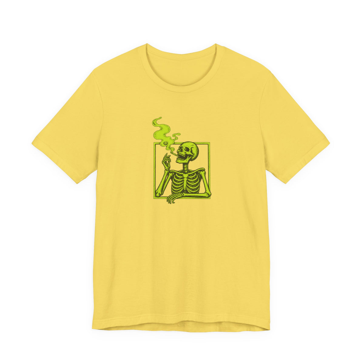 Smoking Skeleton - Halloween Spooky Season Tee