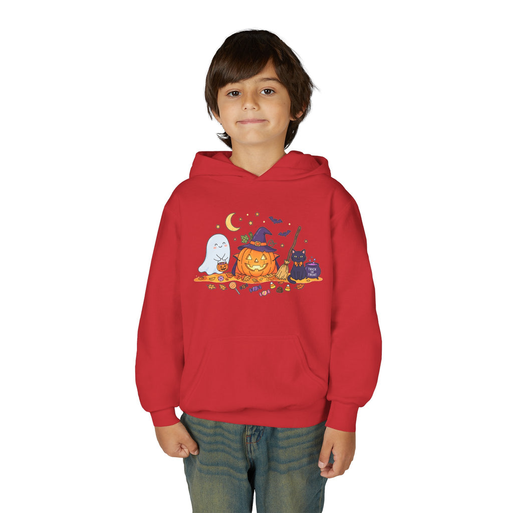 Youth Halloween Spooky Friends Hooded Sweatshirt