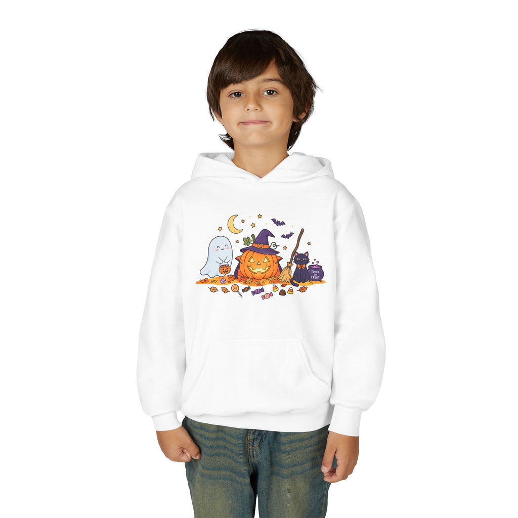 Youth Halloween Spooky Friends Hooded Sweatshirt