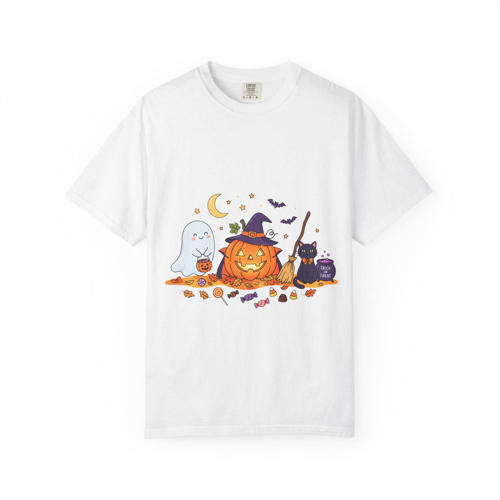 Halloween Ghosts, Pumpkin & Witch T-Shirt